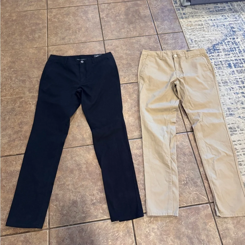 Bonobos Black & Khaki Two-Pack Chinos